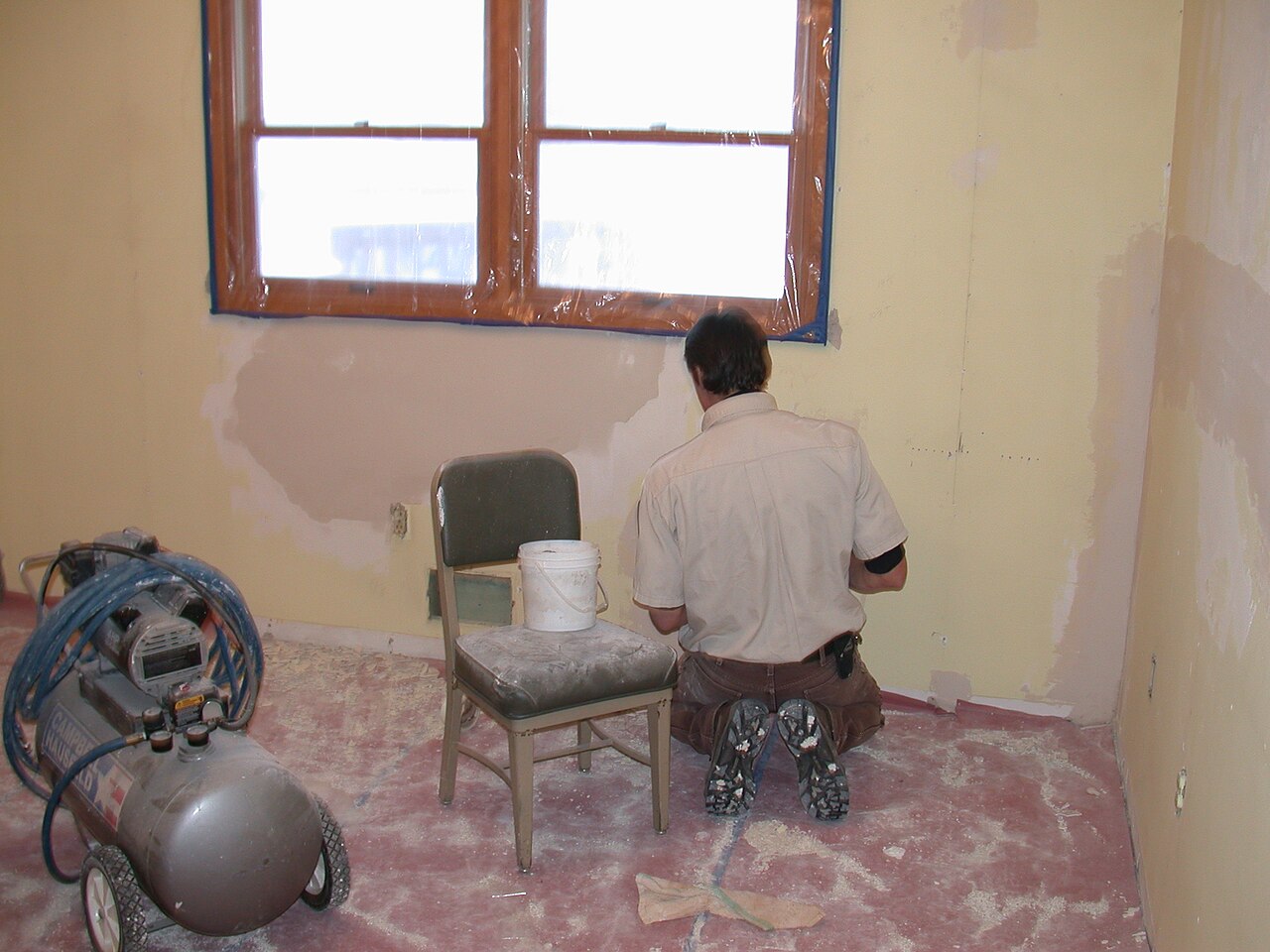 Reference image showing drywall repair