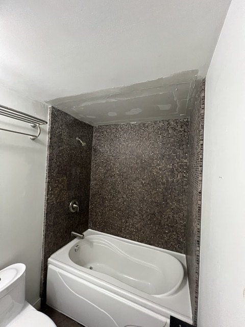 Finished bathroom repair detail