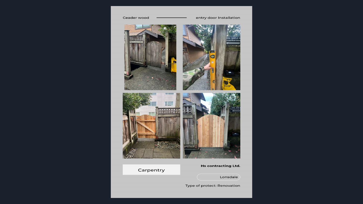 Flooring installation project