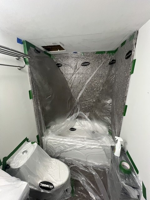 Interior painting preparation detail